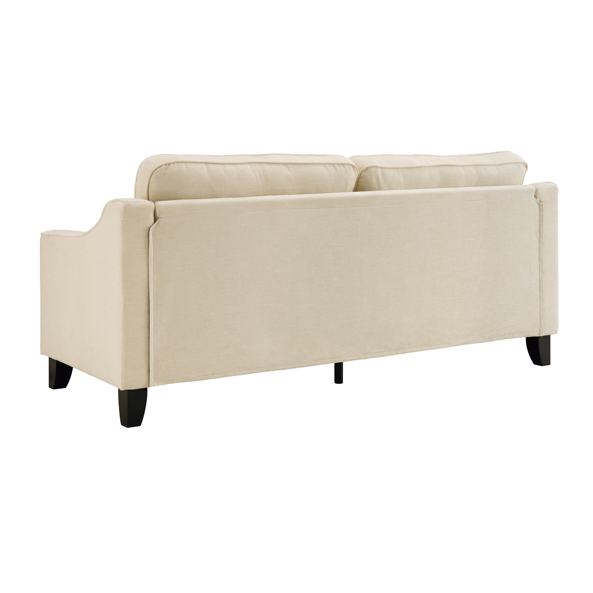 Harper 3-Seater Slope Arm Beige Woven Fabric Sofa - Image 8